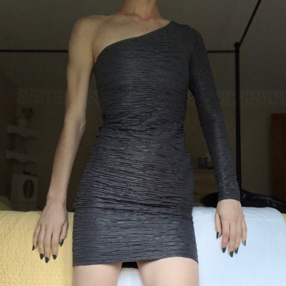 ASOS one shoulder bodycon dress